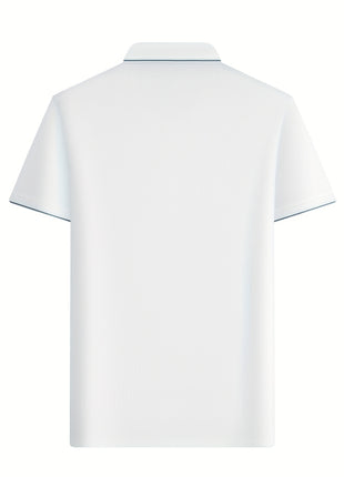Men’s Cool Summer Short Sleeve T-Shirt – Ice Smooth Fiber Fabric with High Frequency Craft Logo (Style K5210004556)