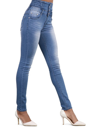 Women’s High-Waist Black Skinny Jeans – Push-Up Stretch Denim Pants – Slim Fit Vintage Pencil Style for a Flattering Look