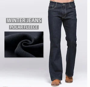 Men’s Bootcut Jeans – Slim Fit, Slightly Flared Stretch Denim – Classic Designer Style in Blue or Black