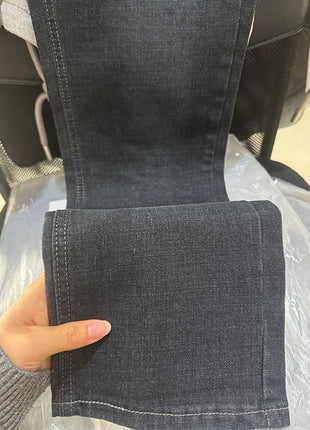 2024 Autumn/Winter Men’s Jeans – High-Quality Stretch Denim with Washed Finish – Thickened, Durable Pants (Sizes 28–40)