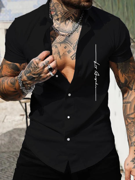 Men’s Slim Fit Muscle Shirt – Short-Sleeve Summer Fitness Top – Elastic, Breathable Sportswear to Accentuate Physique