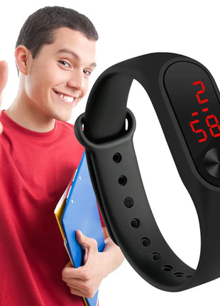 Smartwatch for Men & Women – Sports Fitness Tracker with LED Display – Stylish Electronic Hand Ring Watch