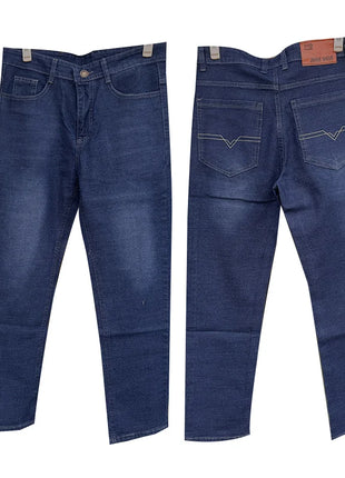 2024 Autumn/Winter Men’s Jeans – High-Quality Stretch Denim with Washed Finish – Thickened, Durable Pants (Sizes 28–40)