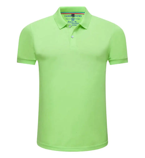 Men’s Short Sleeve Polo Shirt – Casual Solid Color Lapel Top – Breathable, Comfortable Summer Workwear