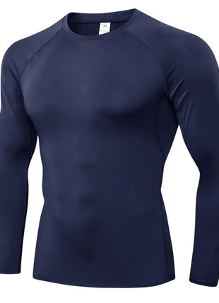 Men’s Long Sleeve Compression Shirt – Cool Dry Athletic Base Layer for Gym, Running, and Sports Training