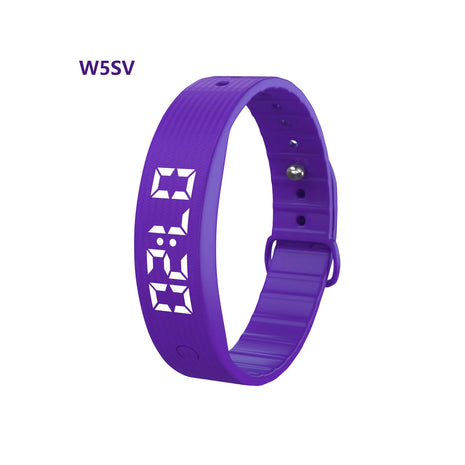 W5Sv Smart Bracelet – Rechargeable Fitness Tracker with Vibration Alarm, Sleep Monitoring & 24-Hour Pedometer