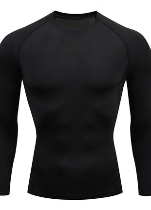 Men’s Long Sleeve Workout T-Shirt – Fitness & Running Sportswear Top for Spring and Autumn – Outdoor Activewear