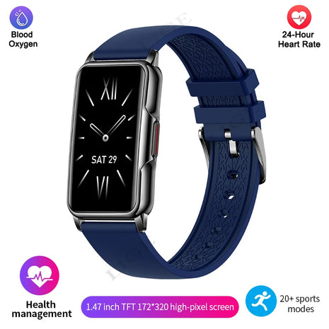 Smart Bracelet for Men & Women – Heart Rate & Blood Oxygen Monitor – Waterproof Sports Fitness Band – Compatible with Xiaomi, Android & iOS – Includes Free Gift
