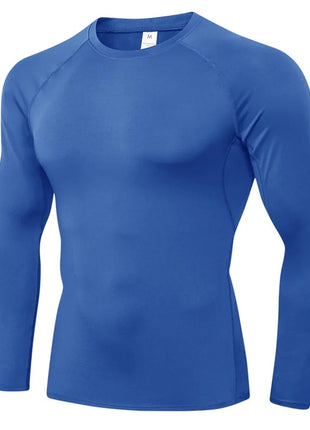 Men’s Long Sleeve Compression Shirt – Cool Dry Athletic Base Layer for Gym, Running, and Sports Training