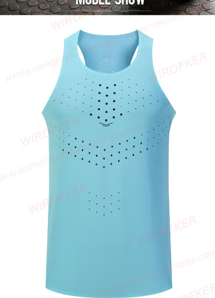 Men’s Sleeveless Gym Shirt – High-Quality Quick-Dry Mesh Tank Top – Breathable Workout Singlet for Fitness & Street Style