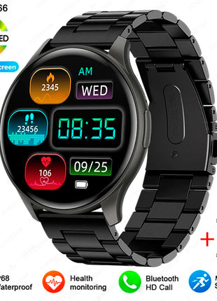 2025 Bluetooth Calling Smartwatch – 1.43" AMOLED HD Display – Compatible with Xiaomi & Huawei – For Men & Women