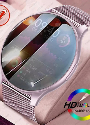 2025 Bluetooth Calling Smartwatch – 1.43" AMOLED HD Display – Compatible with Xiaomi & Huawei – For Men & Women