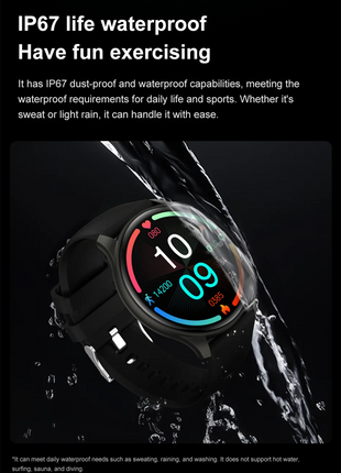 2025 Bluetooth Calling Smartwatch – 1.43" AMOLED HD Display – Compatible with Xiaomi & Huawei – For Men & Women