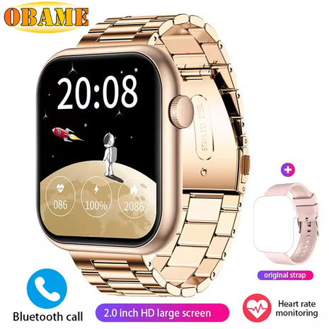 QX7 Sports Smartwatch 2025 – 2.09" Display, GPS, Bluetooth Calling, Heart Rate, Music, AI Voice & SOS – For Men & Women