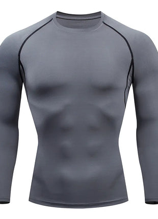 Men’s Long Sleeve Workout T-Shirt – Fitness & Running Sportswear Top for Spring and Autumn – Outdoor Activewear