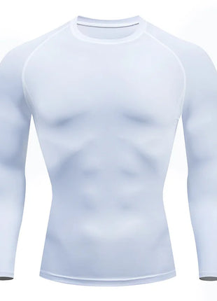 Men’s Long Sleeve Workout T-Shirt – Fitness & Running Sportswear Top for Spring and Autumn – Outdoor Activewear