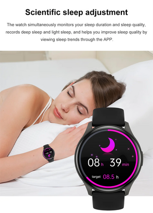 2025 Bluetooth Calling Smartwatch – 1.43" AMOLED HD Display – Compatible with Xiaomi & Huawei – For Men & Women