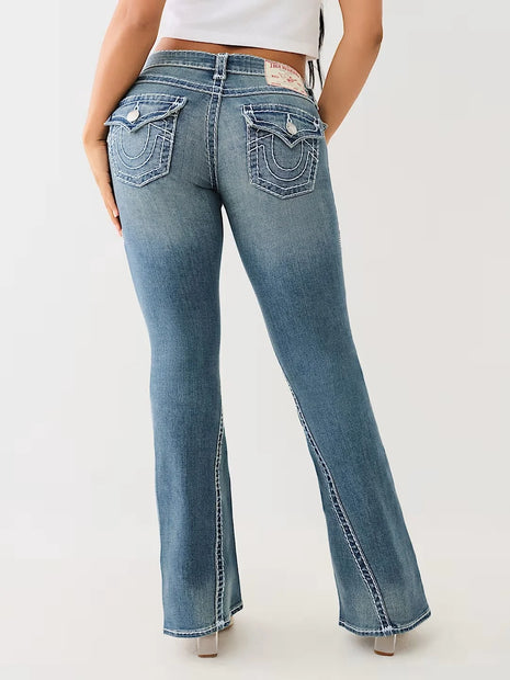 Women’s High-Waisted Embroidered Jeans – Vintage Washed Black Denim – Sexy Slim Fit for Casual High Street Fashion