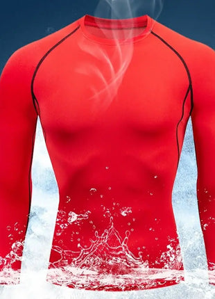 Men’s Long Sleeve Workout T-Shirt – Fitness & Running Sportswear Top for Spring and Autumn – Outdoor Activewear