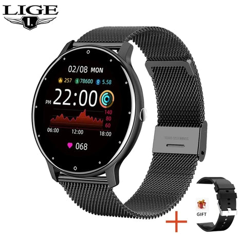 2024 Full Touch Smartwatch for Women & Men – Waterproof Fitness Tracker with Bluetooth Calling – Compatible with Android & iOS