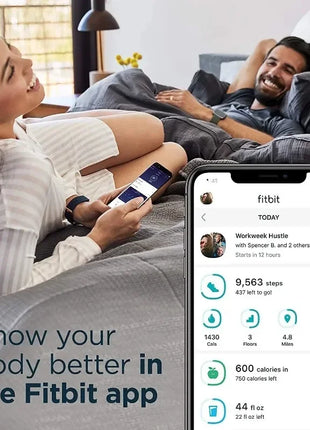 Fitbit Versa 2 Health & Fitness Smartwatch – Heart Rate Monitor, Built-in Alexa, Music Control, Sleep & Swim Tracking – Black/Carbon