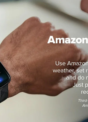 Fitbit Versa 2 Health & Fitness Smartwatch – Heart Rate Monitor, Built-in Alexa, Music Control, Sleep & Swim Tracking – Black/Carbon