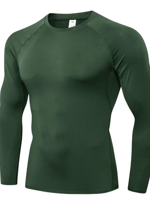 Men’s Long Sleeve Compression Shirt – Cool Dry Athletic Base Layer for Gym, Running, and Sports Training
