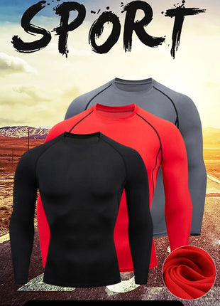 Men’s Long Sleeve Workout T-Shirt – Fitness & Running Sportswear Top for Spring and Autumn – Outdoor Activewear