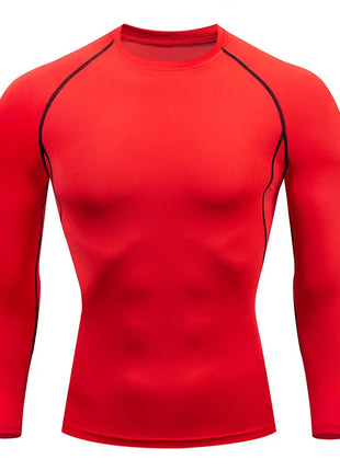 Men’s Long Sleeve Workout T-Shirt – Fitness & Running Sportswear Top for Spring and Autumn – Outdoor Activewear