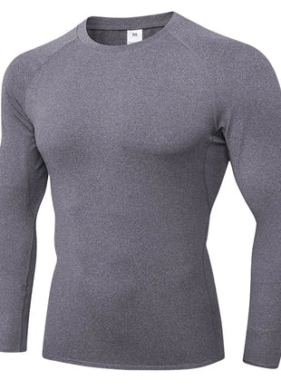 Men’s Long Sleeve Compression Shirt – Cool Dry Athletic Base Layer for Gym, Running, and Sports Training