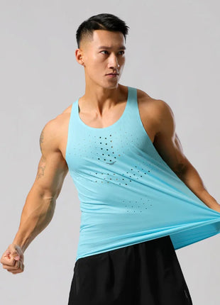 Men’s Sleeveless Gym Shirt – High-Quality Quick-Dry Mesh Tank Top – Breathable Workout Singlet for Fitness & Street Style