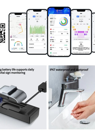 Smart Bracelet – Heart Rate & Blood Pressure Monitor, Pedometer, and Fitness Tracker – For Men & Women