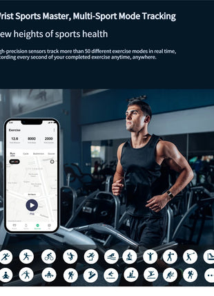 Smart Bracelet – Heart Rate & Blood Pressure Monitor, Pedometer, and Fitness Tracker – For Men & Women