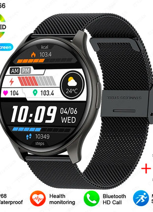 2025 Bluetooth Calling Smartwatch – 1.43" AMOLED HD Display – Compatible with Xiaomi & Huawei – For Men & Women
