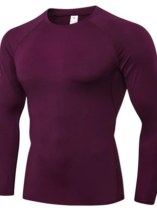 Men’s Long Sleeve Compression Shirt – Cool Dry Athletic Base Layer for Gym, Running, and Sports Training